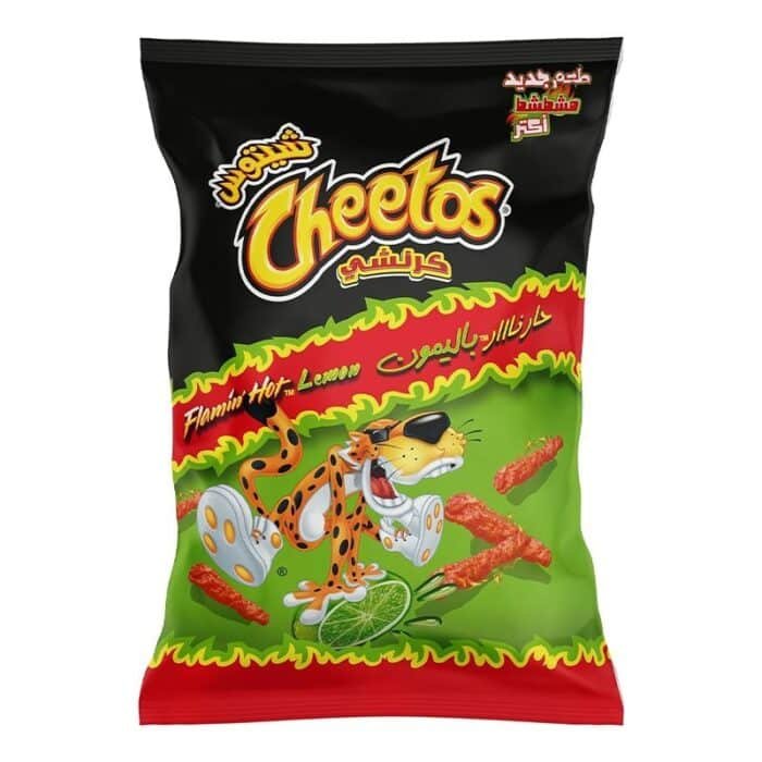Cheetos Crunchy Flamin Hot Lemon Snacks - 75g - Image 1
