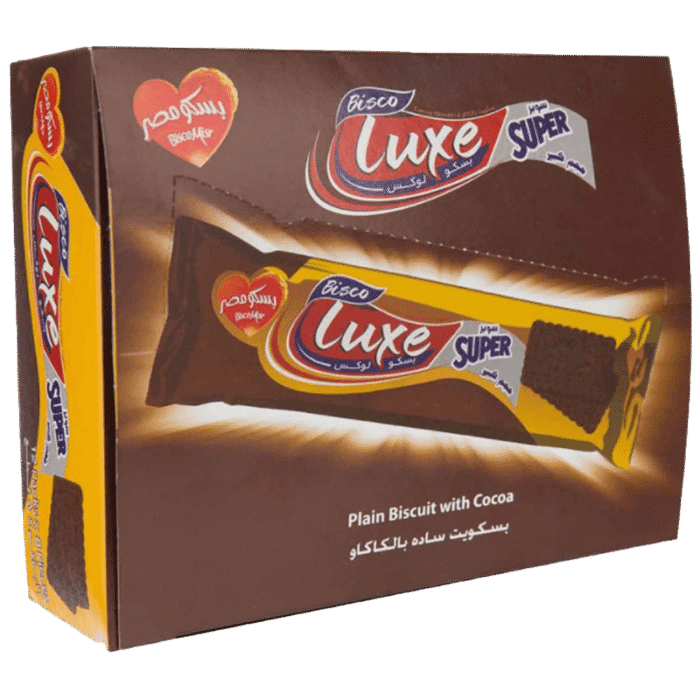 Bisco Luxe Cocoa Plain Biscuits - 12 Pieces - Image 1