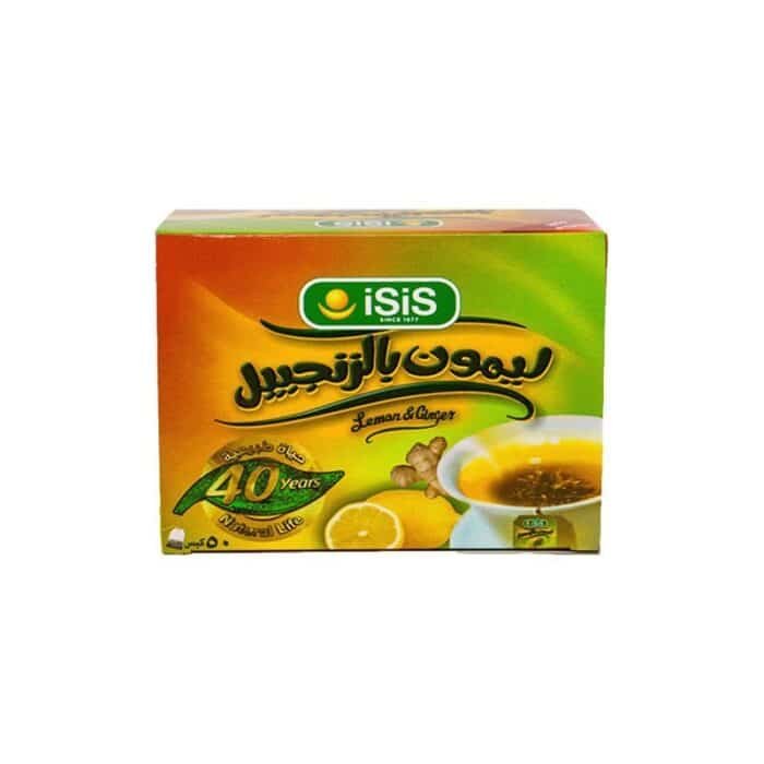 iSiS Lemon Ginger Herbal Drink - 50 Bags - Image 1