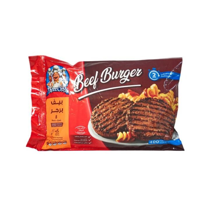 Three Chefs Beef Burger - 400g - Image 1