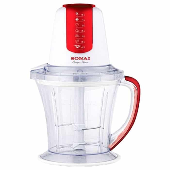 Sonai Deluxe Chopper - 750ml - 700W - Removable Blades - White - MAR-2074 - Image 1