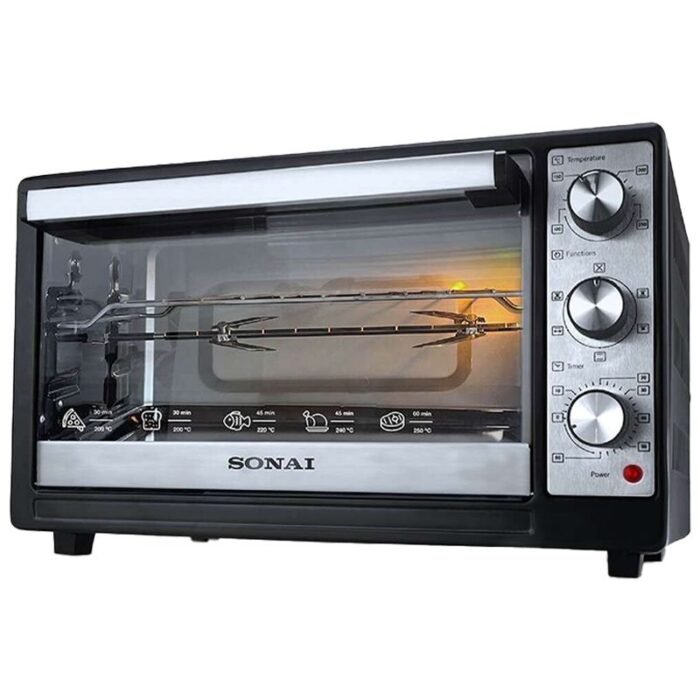Sonai Plus Oven - 50L - 2000W - 60 Minutes Timer - Black - MAR-5050 - Image 1