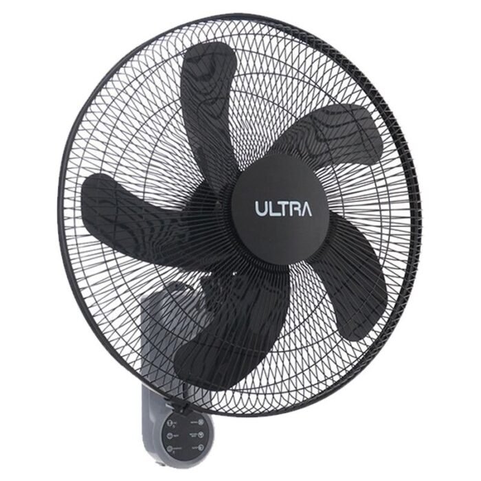 Ultra Wall Fan - 18 Inch - 3 Speeds - With Remote Control - Black x Grey - UFW18RE2 - Image 1