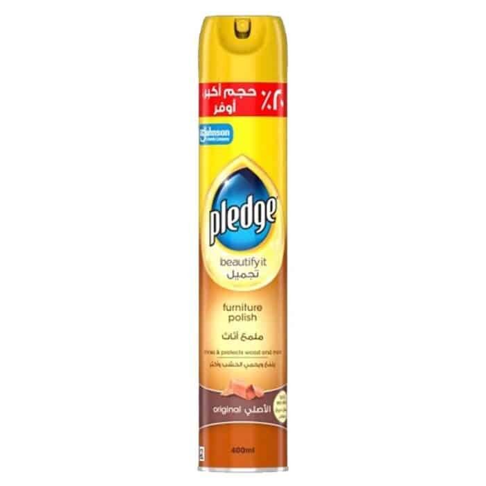 Pledge Original Furniture Polish Spray Cleaner - 400ml - Image 1