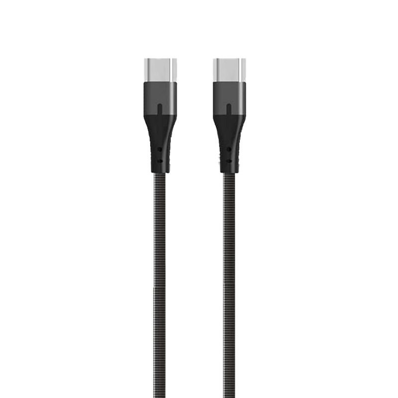 Lavvento Power Sharing Cable - USB C To USB C - 60W - Silver - MP234 Lavvento Power Sharing Cable - USB C To USB C - 60W - Silver - MP234 - Image 1