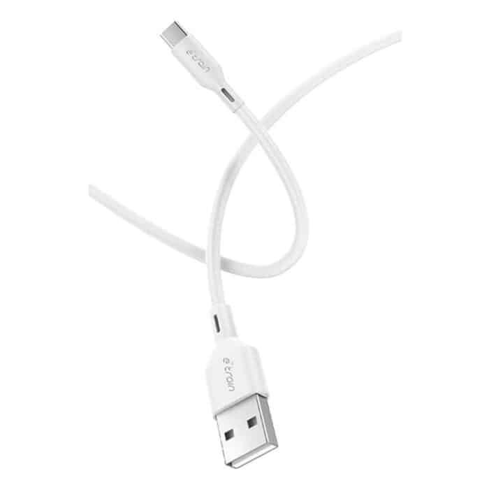 E-Train Syncing & Charging Cable - USB A To USB C - 1M - White - MP632 - Image 1