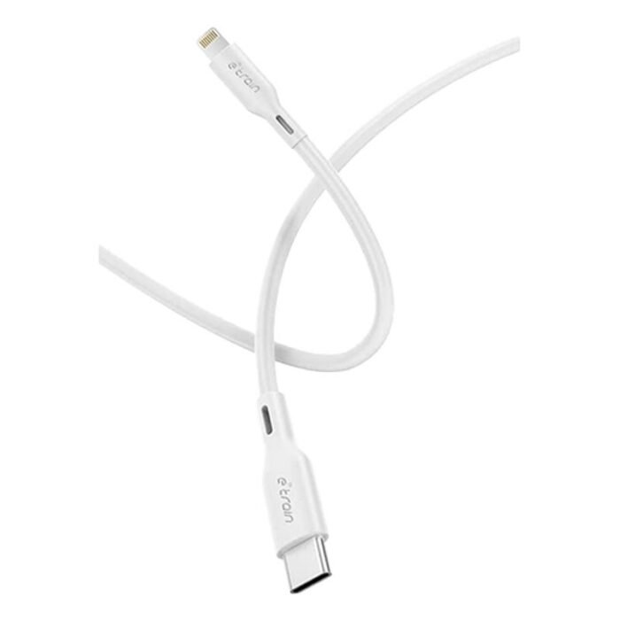 E-Train Syncing & Charging Cable - USB - C To Lightning - 1M - White - MP622 - Image 1
