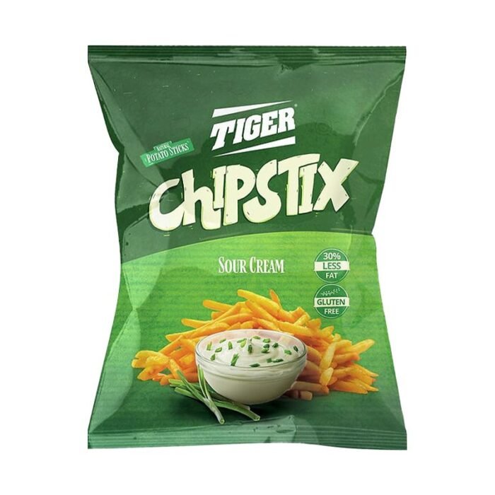 Tiger Chipstix Sour Cream Potato Sticks - 80-90g - Image 1