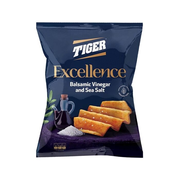 Tiger Excellence Balsamic Vinegar & Sea Salt Potato Chips - 92 - 102g - Image 1