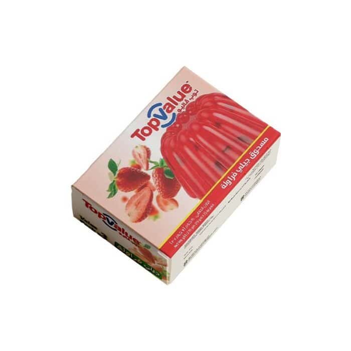 Top Value Strawberry Jelly - 70g x 3 Pieces - Image 1
