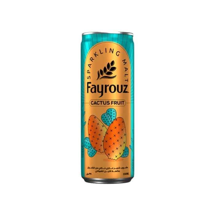 Fayrouz Cactus Fruit Malt Drink - 330ml - Image 1
