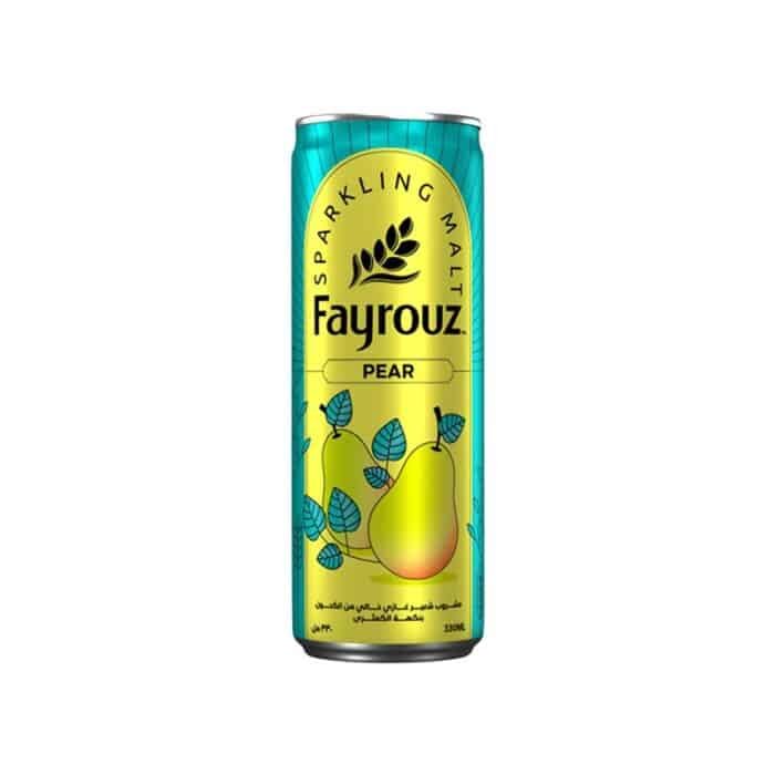 Fayrouz Pear Malt Drink - 330ml - Image 1