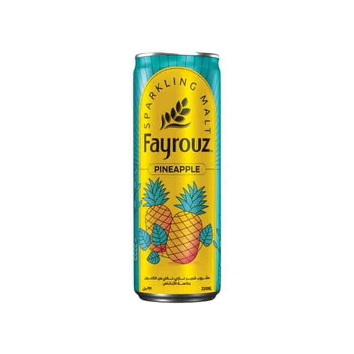 Fayrouz Pineapple Malt Drink - 330ml - Image 1