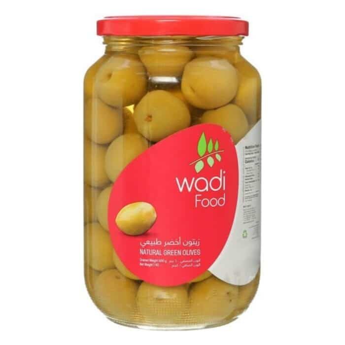Wadi Food Green Olives - 1K - Image 1