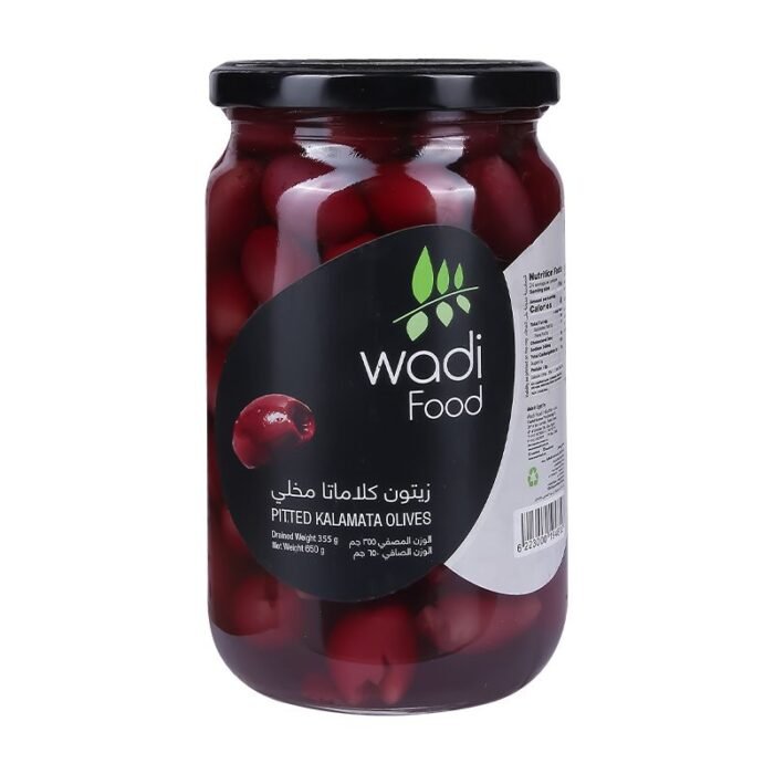 Wadi Food Pitted Kalamata Olives - 650g - Image 1