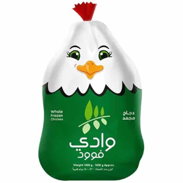 Wadi Food Whole Frozen Chicken - 1300-1400g - Image 1