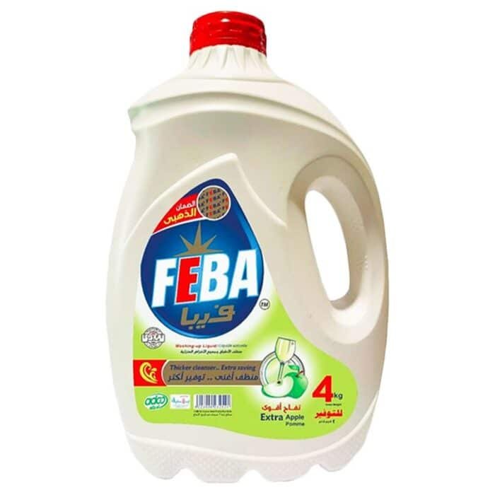 Feba Apple Dishwashing Liquid - 4Kg - Image 1