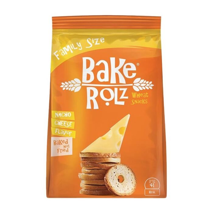 Bake Rolz Nacho Cheese Snacks - 90g - Image 1