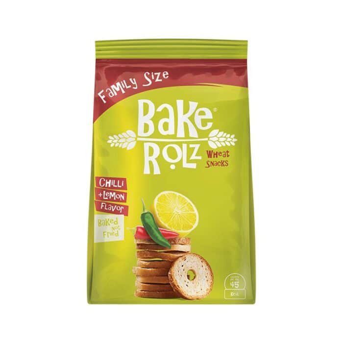 Bake Rolz Chili Lemon Snacks - 65g - Image 1