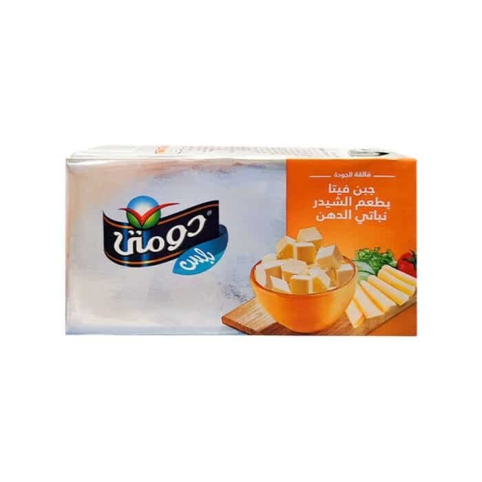 Domty Plus Cheddar Feta Cheese - 500g - Image 1