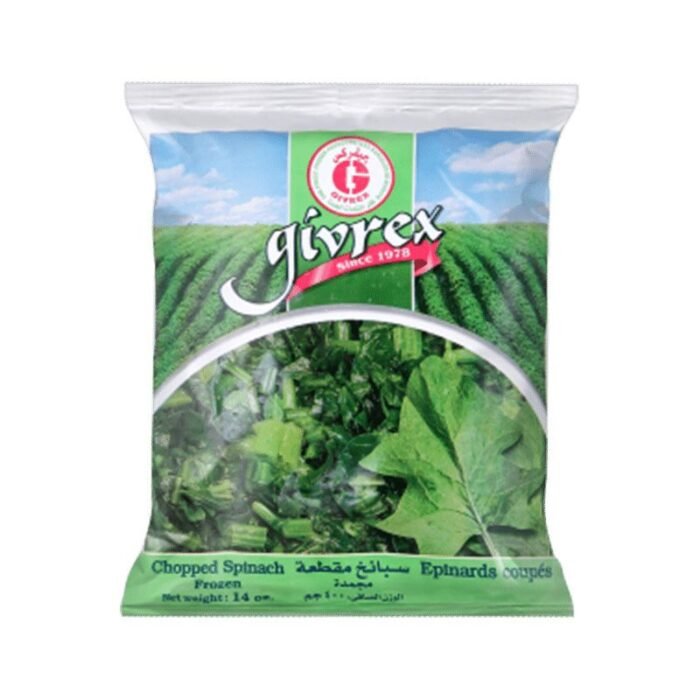 Givrex Frozen Chopped Spinach - 400g - Image 1