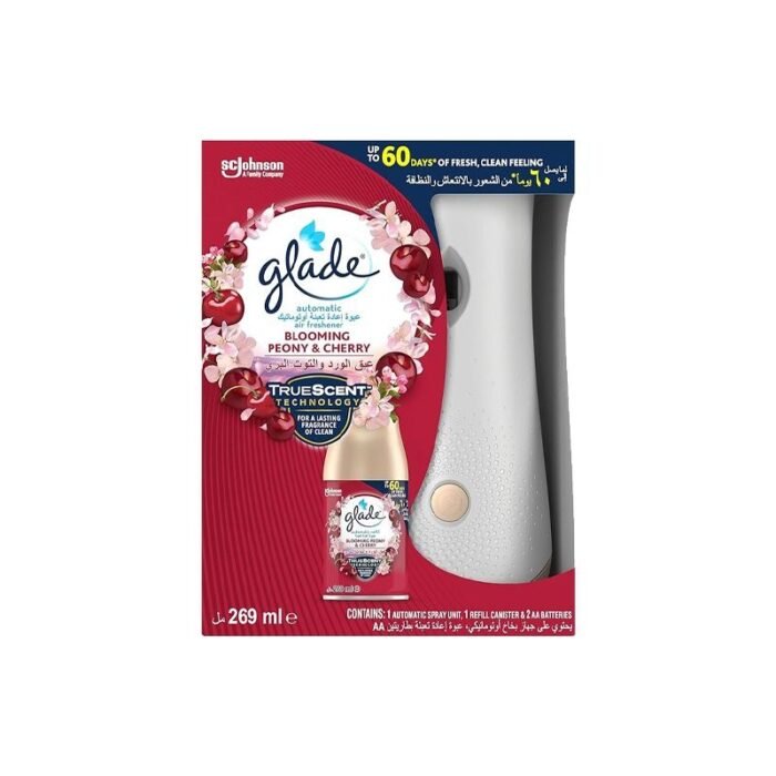 Glade Blooming Peony & Cherry Automatic Air Freshener - 269ml - Image 1