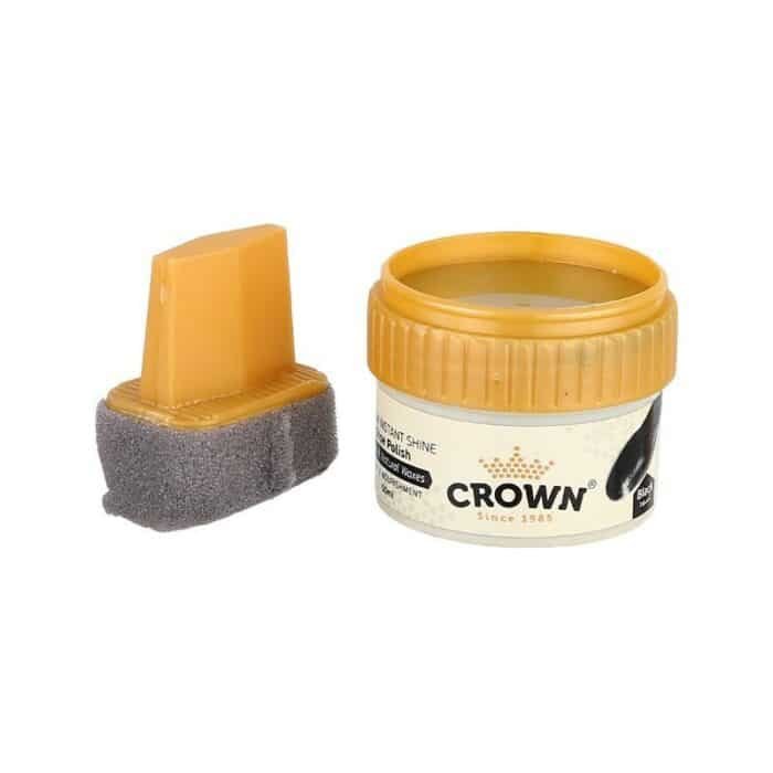 Crown Cream Shoe Polish - 50ml - Black - Image 1