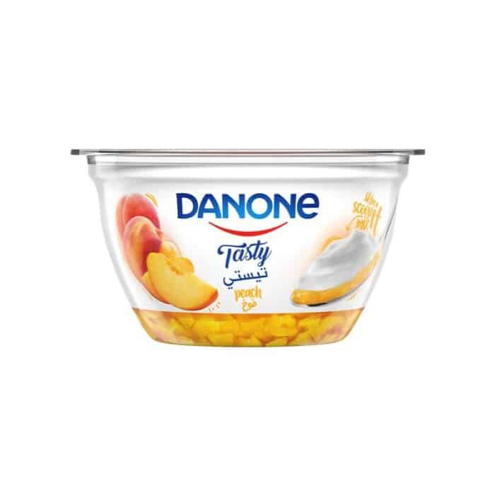 Danone Tasty Peach Yogurt - 110g - Image 1