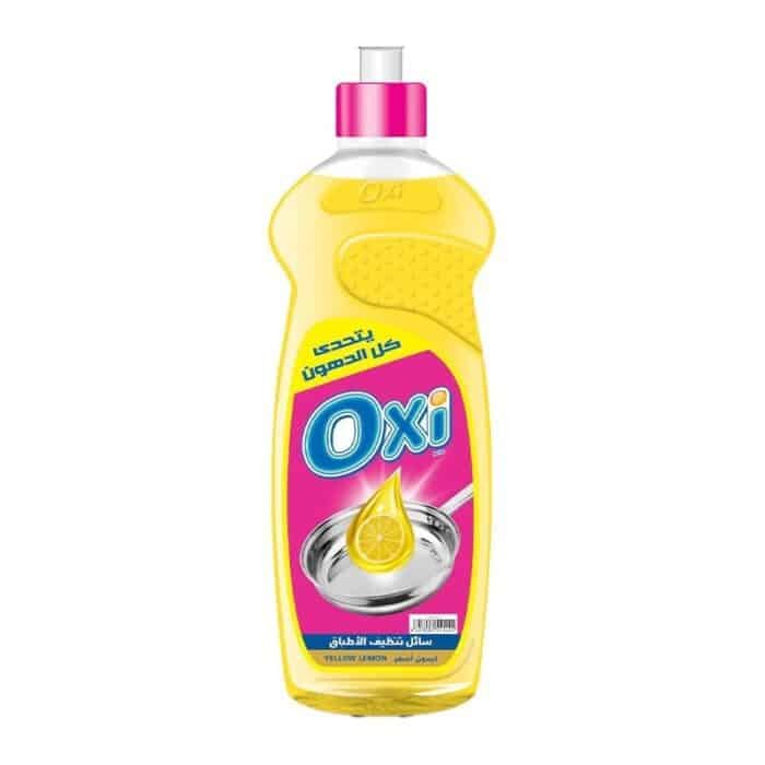 Oxi Yellow Lemon Dishwashing Liquid - 600ml - Image 1