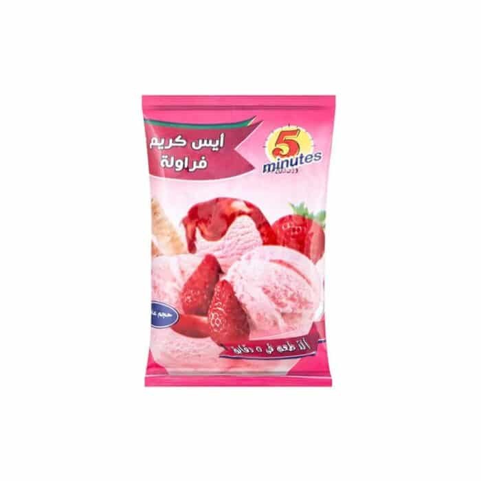 Five Minutes Strawberry Ice Cream Powder - 200g - Image 1
