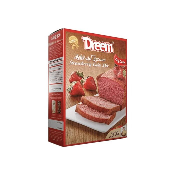 Dreem Strawberry Cake Mix - 400g - Image 1