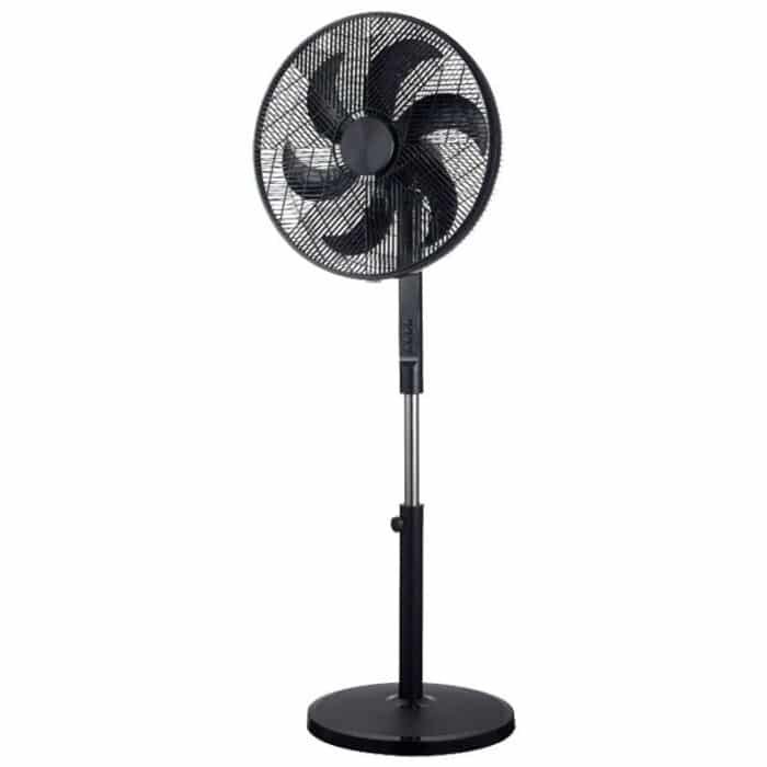 Media Tech Stand Fan - 18 Inch - 3 Speeds - Timer - Black - MTSF46M - Image 1