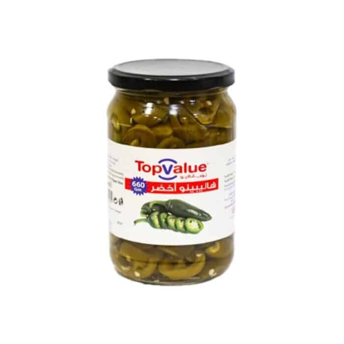 Top Value Green Jalapeno Pickles - 660g - Image 1