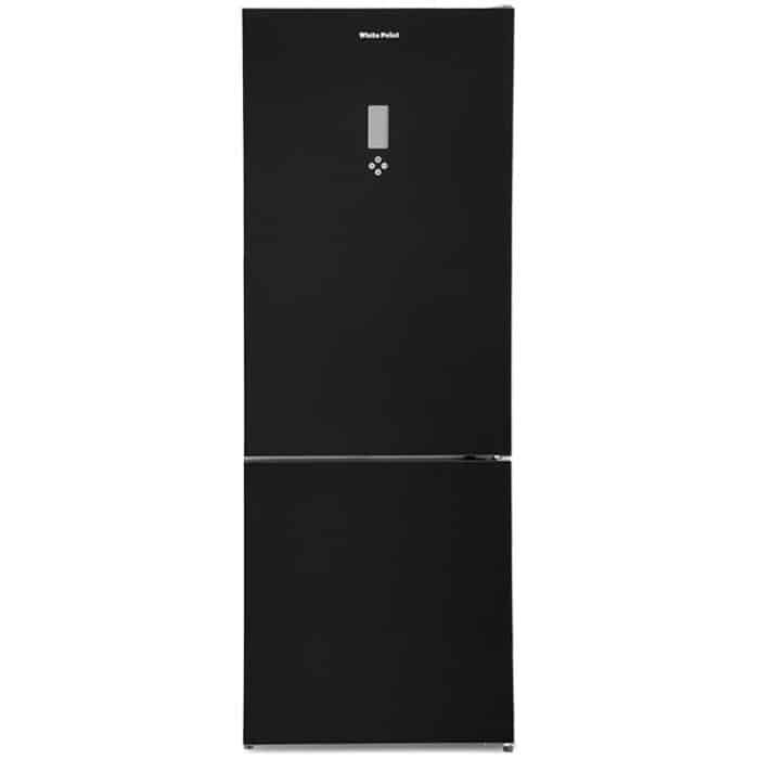 White Point No Frost Refrigerator - 468L - Bottom Freezer - Multi Air Flow - Black Glass - WPRC492TSGVB - Image 1