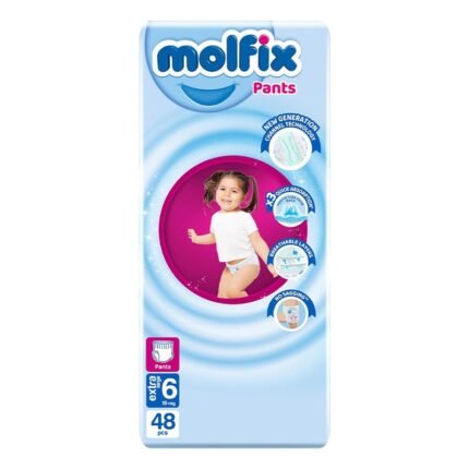 Molfix Pants Diapers - +15Kg - Size 6 Extra Large - 48 Diapers
