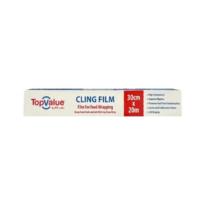 Top Value Cling Film Roll - 20m x 30cm - Image 1