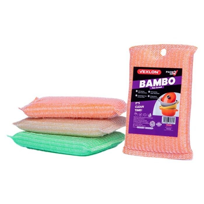 Vexlon Bambo Cleaning Sponge - 2 Pieces - Image 1