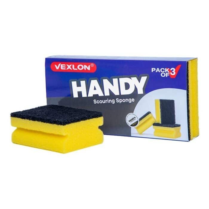 Vexlon Handy Large Scouring Sponge - 3 Pieces - Image 1
