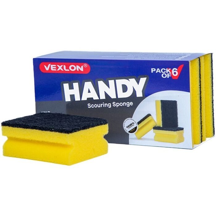 Vexlon Handy Scouring Sponge - 6 Pieces - Image 1