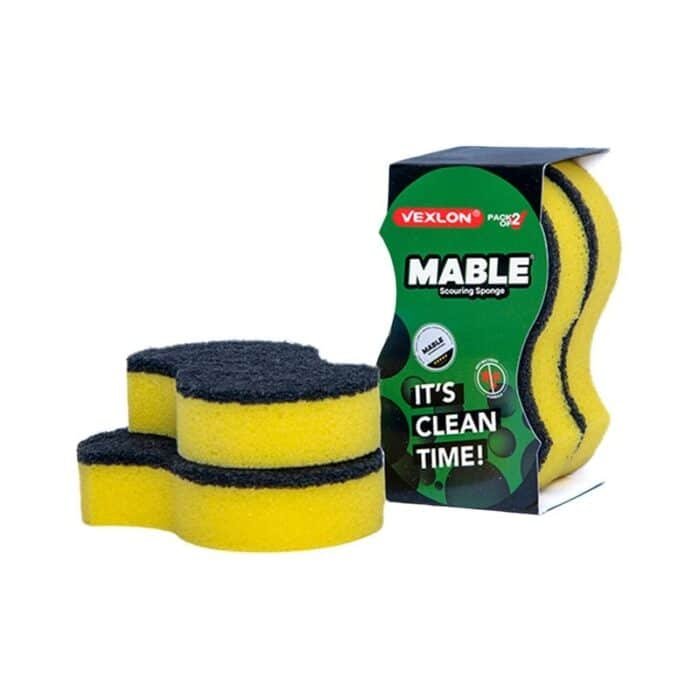 Vexlon Mable Small Scouring Sponge - 2 Pieces - Image 1