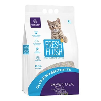 Fresh Flush Premium Cat Litter With Lavender Scent - 5k