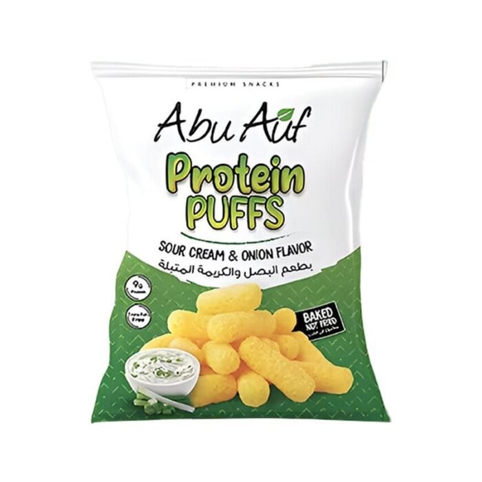 Abu Auf Sour Cream & Onion Protein Puffs - 60g - Image 1