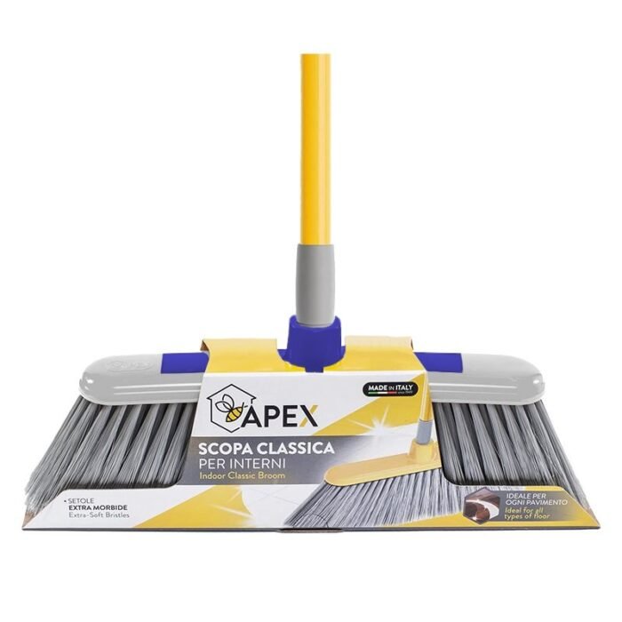 Apex Indoor Agile Bumper Broom with Stick - Image 1