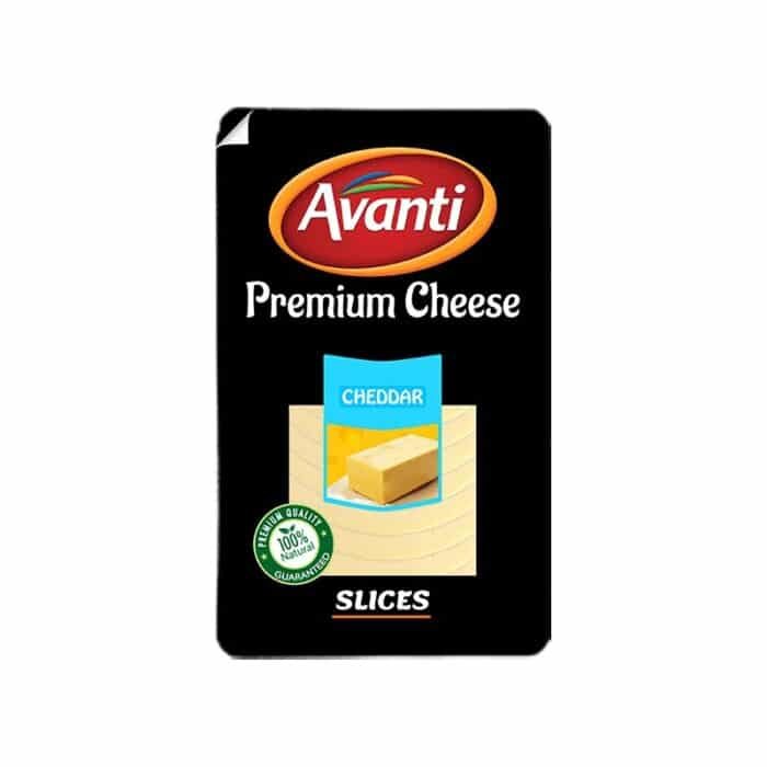 Avanti Plain Cheddar Cheese Slices - 150g - Image 1