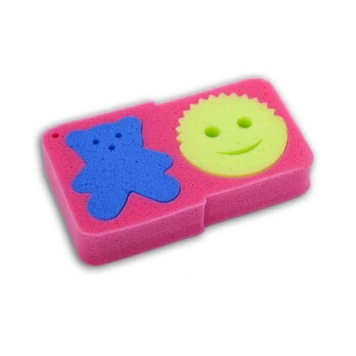 Waritex Kids Shower Sponge - 2 Shapes - Image 1