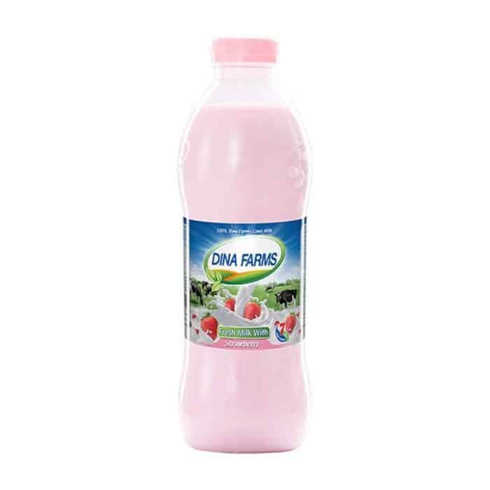 Dina Farms Strawberry Milk - 850ml - Image 1