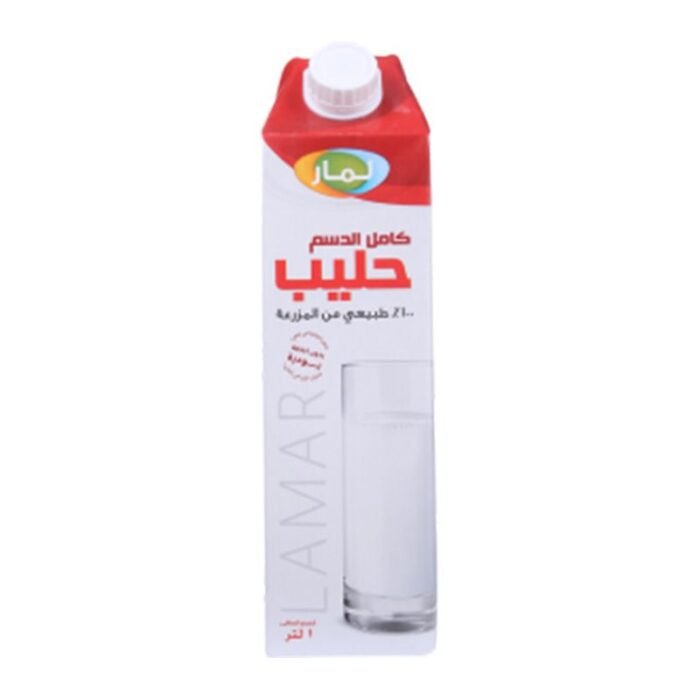 ⁦لامار حليب لامار كامل الدسم - 1 لتر⁩ - الصورة ⁦1⁩