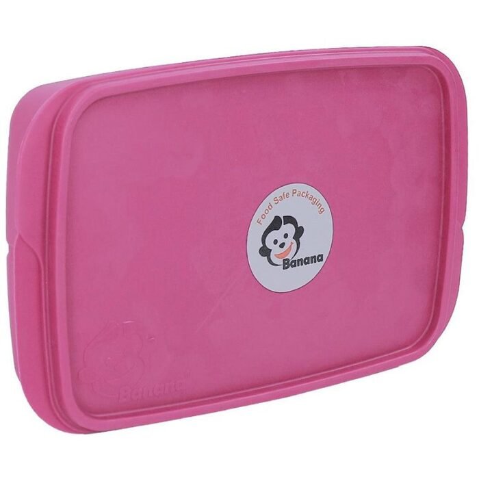 Banana Divided Lunch Box - 1L - Fuchsia - Image 1