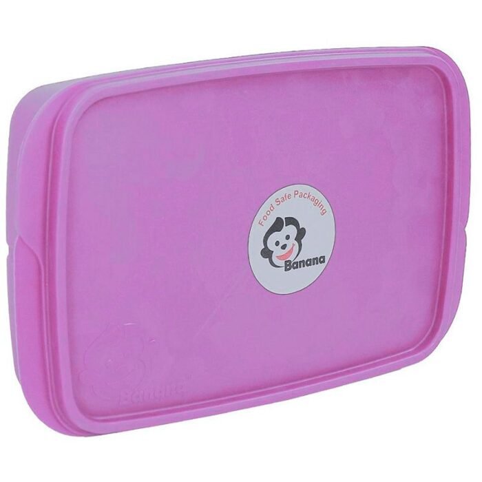 Banana Divided Lunch Box - 1L - Light Purple - Image 1