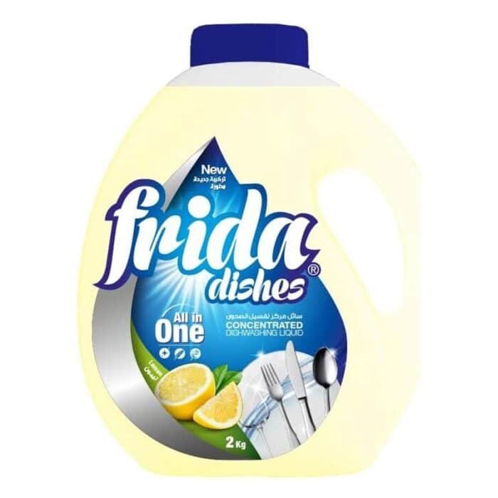 Frida Lemon Concentrated Dishwashing Liquid - 2L - Image 1